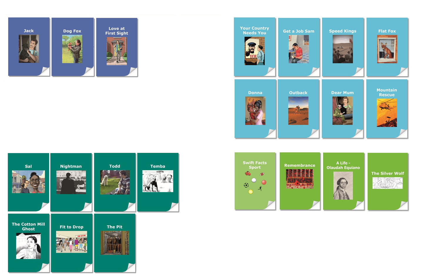 Special clearance: mixed set of 22 Turning Pages reading books